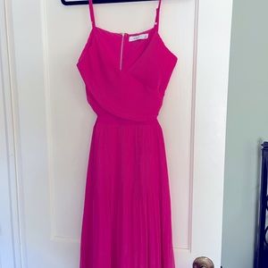 Ali and Jay Open Back Hot Pink Dress